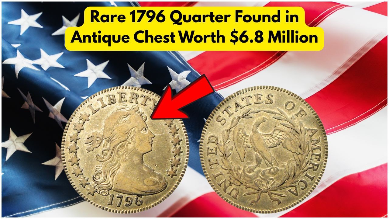 Rare 1796 Quarter Discovered in Antique Coin Chest Sells for $6.813 Million