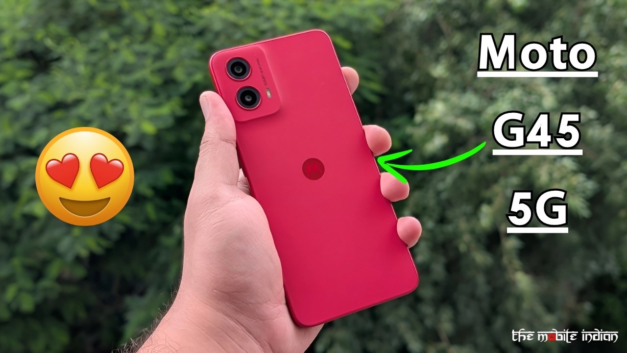 Moto G45 5G – Full smooth display and 50MP main camera