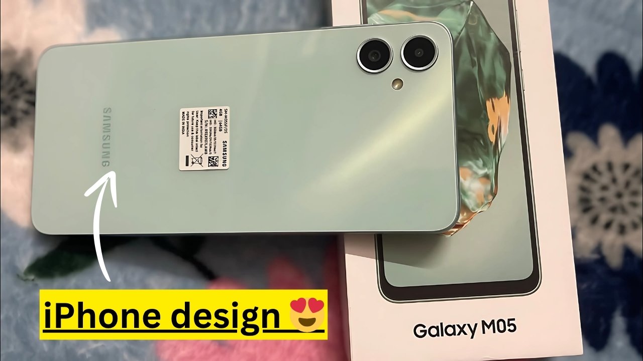 Samsung Galaxy M05 – iPhone design smartphone with budget